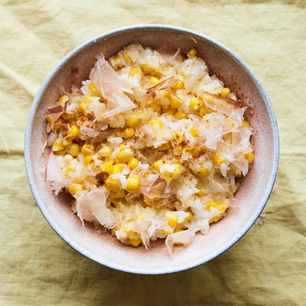 Sweetcorn takikomi-gohan