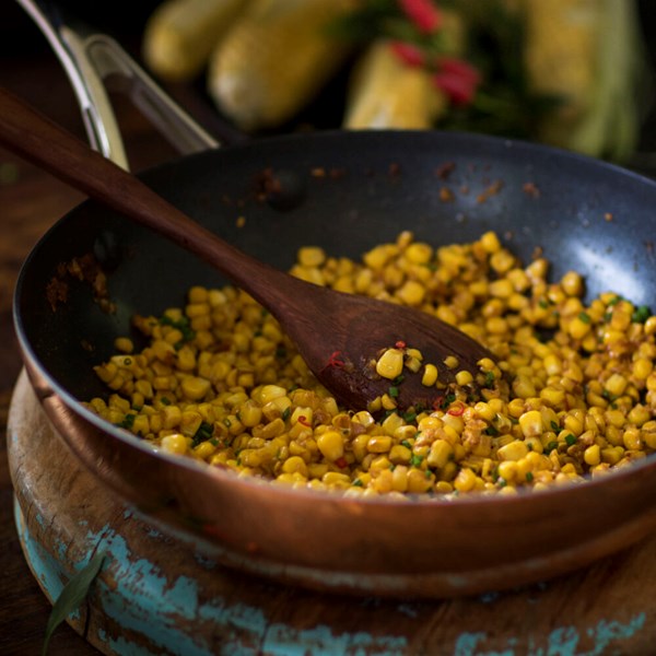 Sweetcorn with smoked paprika butter and lime