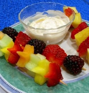 Sweetened honey yogurt dip