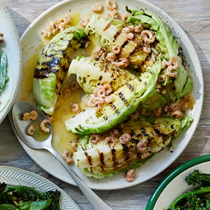 Sweetheart cabbage with brown shrimp butter