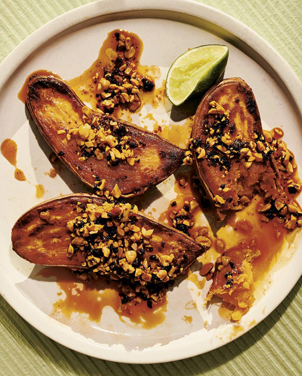 Sweetie P's with peanut-chile salsa