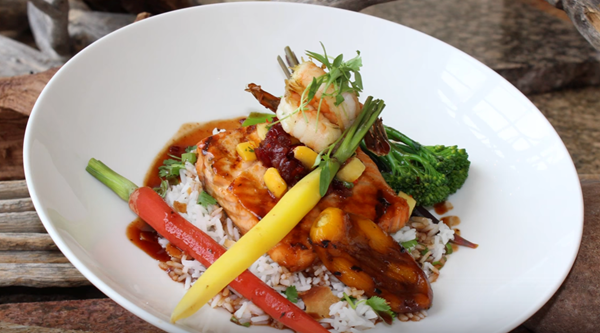 SweetLeaf orange-morita chili glaze