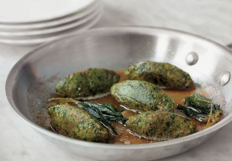 Swiss-chard-and-bread gnocchi (Strozzapreti)