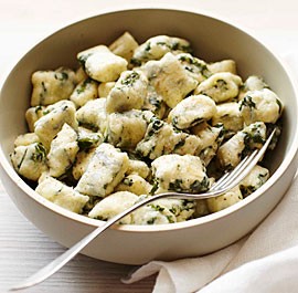 Swiss chard and ricotta dumplings