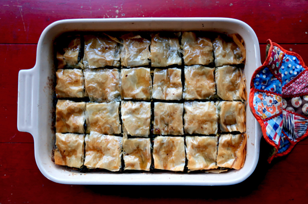 Swiss chard baklava