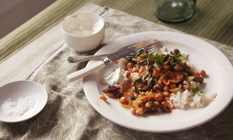 Swiss chard, chickpea and tamarind stew