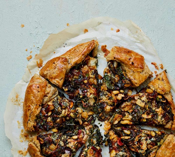 Swiss chard galette with dolcelatte