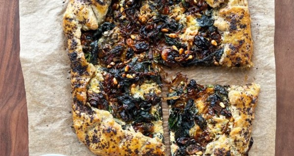 Swiss chard galette with Dolcelatte and sumac