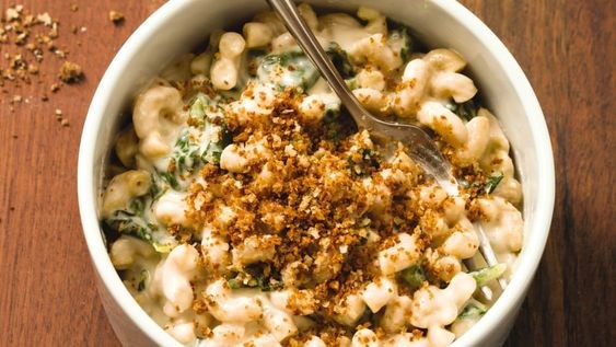 Swiss chard macaroni and cheese