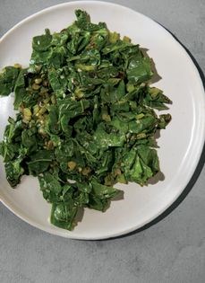 Swiss chard namul (Geun-dae namul)