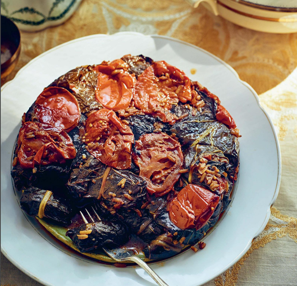 Swiss chard rolls with rice filling (Yalanji)