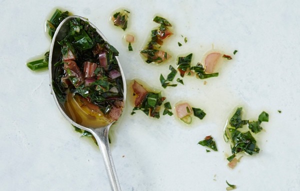 Swiss chard salsa verde