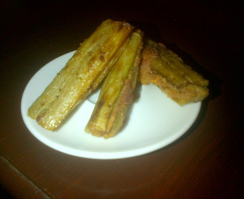 Swiss chard stem sandwiches (Panini di bietola)
