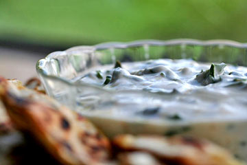 Swiss chard tzatziki (yogurt dip)