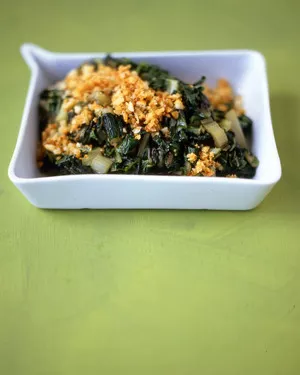 Swiss chard with toasted breadcrumbs