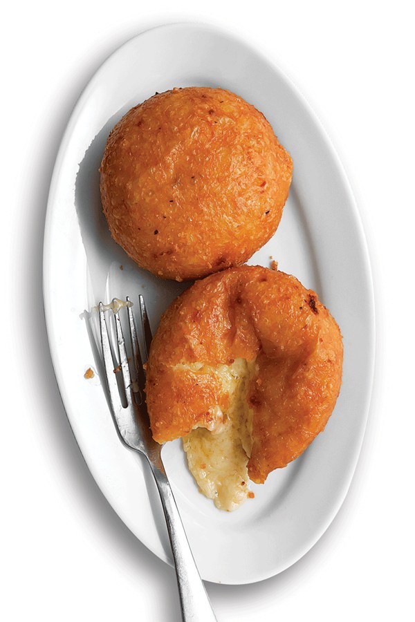Swiss fondue fritters (Malakoffs)