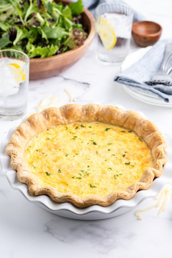 Swiss onion quiche
