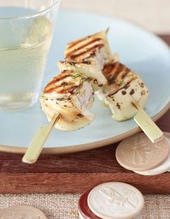 Swordfish and fennel skewers