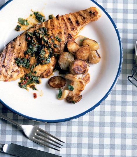 Swordfish steaks with chermoula