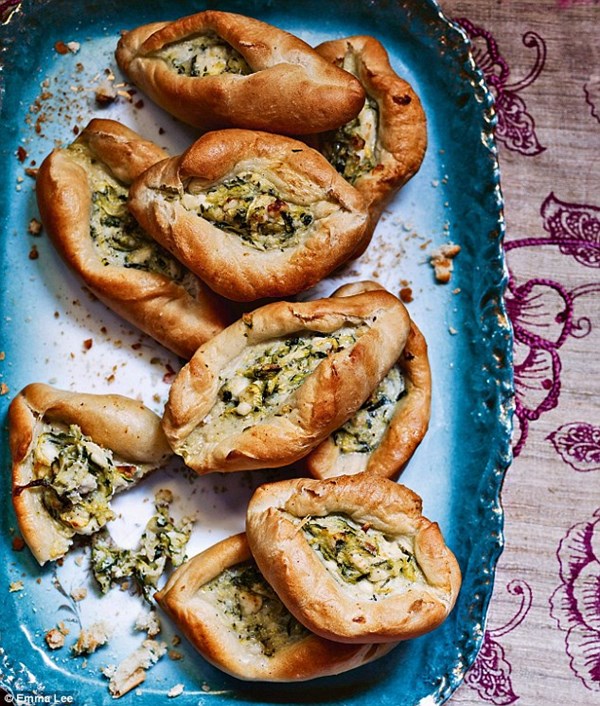Syrian courgette & cheese pies (Fatayer)