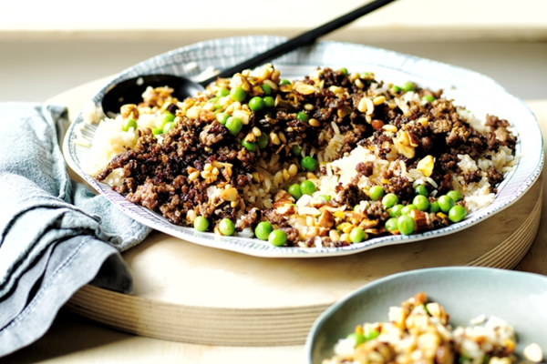 Syrian rice and peas (Riz bazella)