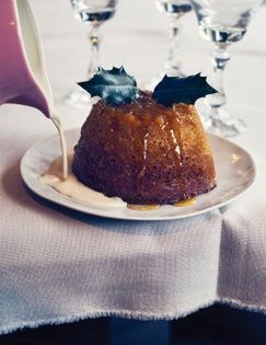 Syrup pudding with ginger & orange
