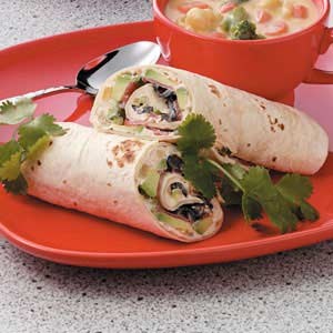 Taco avocado wraps