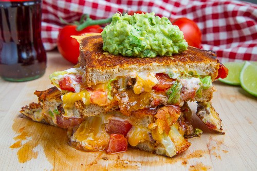 Taco grilled cheese sandwich
