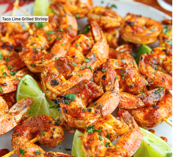 Taco lime grilled shrimp