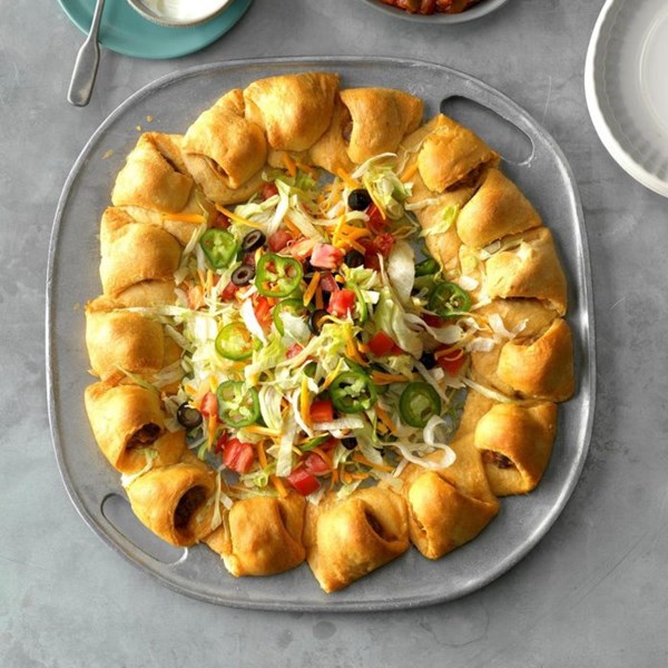 Taco meatball ring