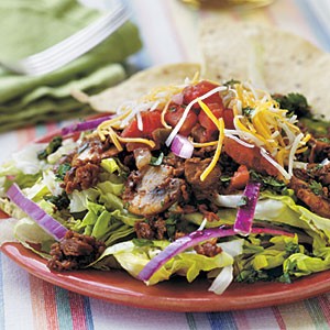 Taco salad with cilantro-lime vinaigrette