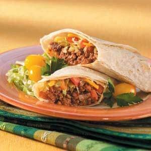 Taco salad wraps