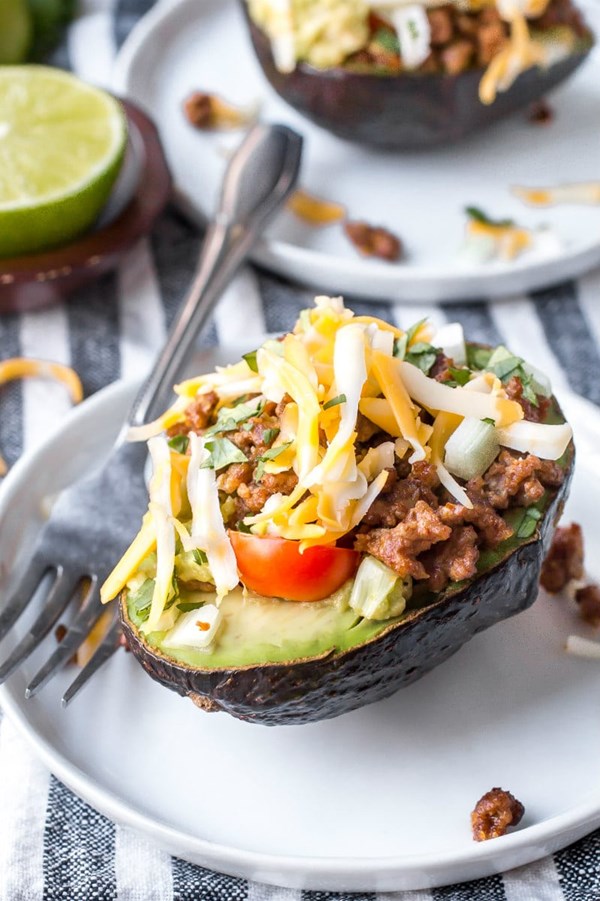 Taco stuffed avocados