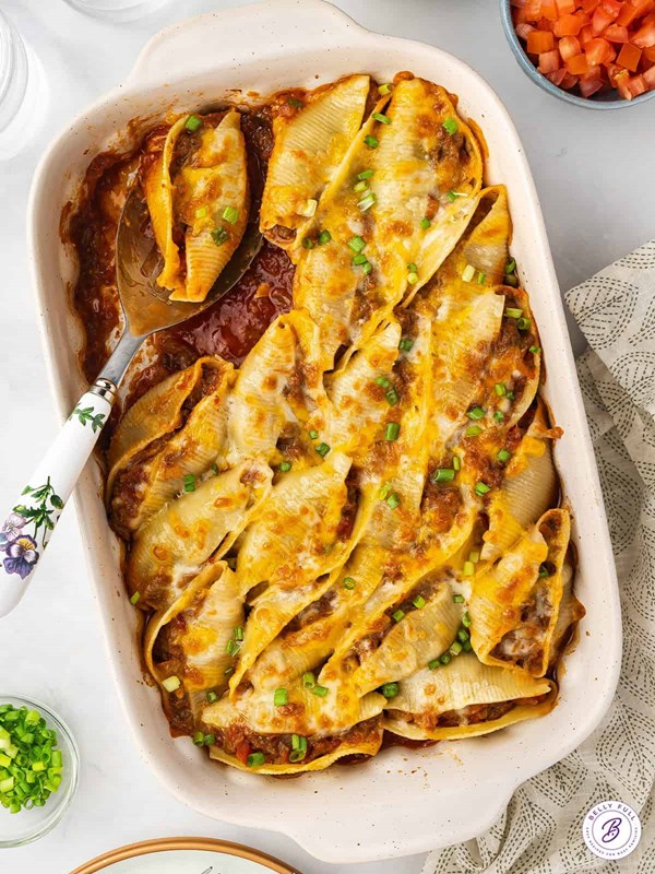 Taco stuffed shells