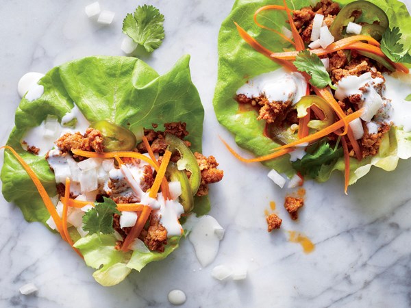 Taco truck lettuce wraps