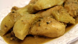 Tagine of chicken with fennel