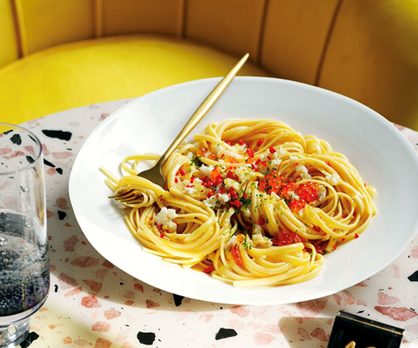 Tagliarini with crab, chilli, and garlic [Fugazzi Bar & Dining Room, SA]