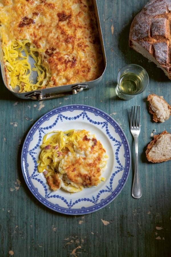 Tagliatelle gratin