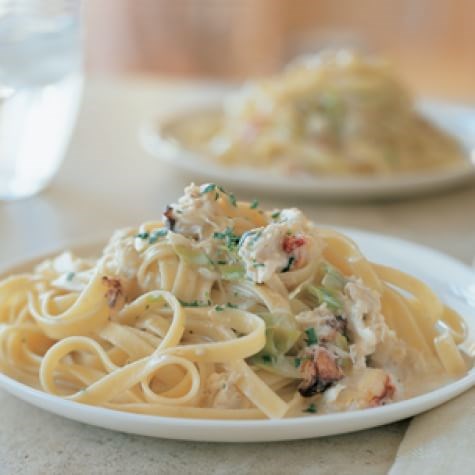 Tagliatelle with crab