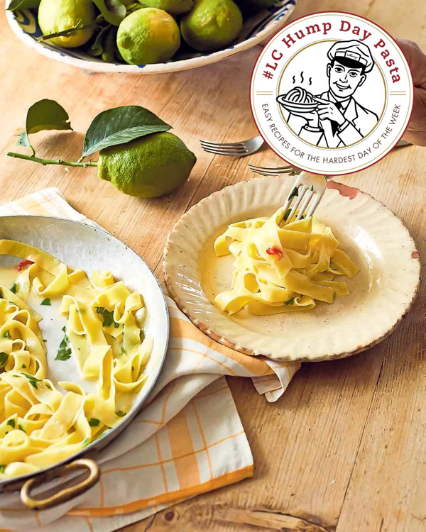 Tagliatelle with lemon