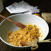 Tagliatelle with lemon and Parmesan
