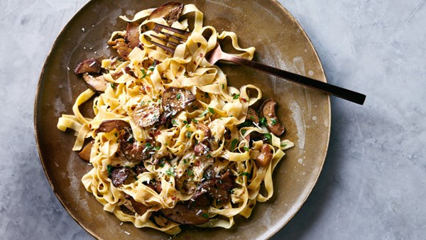 Tagliatelle with porcini butter sauce