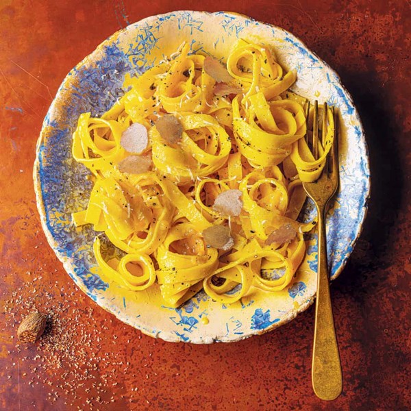 Tagliatelle with white truffles