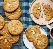 Tahini & white chocolate cookies