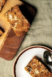 Tahini blondies