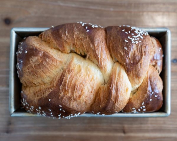 Tahini brioche