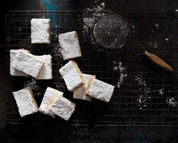 Tahini-cardamom shortbreads with pistachios