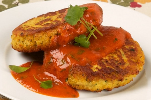 Tahini carrot tofu patties