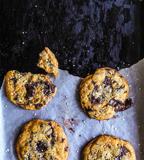 Tahini chocolate chip cookies