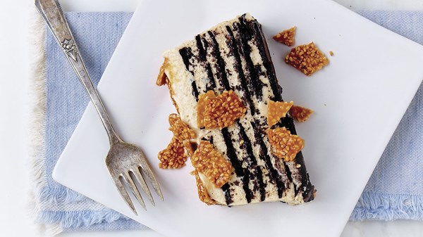 Tahini chocolate icebox cake